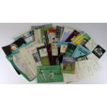 Cricket - good unsorted lot of programmes, score cards, brochures etc. 1950's onwards (qty) worth