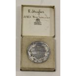 Spink & Son Jutland Medal in Original Box of Issue. Lid inscribed H.M.S. New Zealand Xmas 1916.