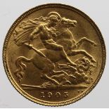 Half Sovereign 1905 VF