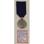 Royal Naval Training Ship Reward of Merit Medal in silver, presented to C. Owens