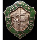 Ipswich B.M.A. (British Medical Association) 1900, enamel badge