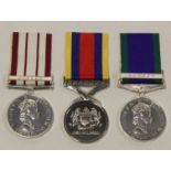 Group of 3: Naval General Service Medal (QEII) with bar Cyprus, CSM with bar Borneo plus Pingat Jasa