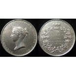 Sea Gallantry Medal 1841 (Foreign Services) Silver (45mm), reverse engraved 'For Saving The Lives of