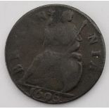 Farthing 1887 lustrous AU, light scuff left of portrait.