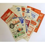 Football Programme selection 1949/50 - 1955/56 include QPR v Cardiff City, 51/52 Sheffield United