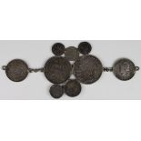 Coin Jewellery - includes silver coins of various grades from Argentina, Peru, Brazil, Spain,