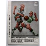 German 28 Juni 1959 Championship programme Eintracht Frankfurt v Kickers Offenbach