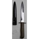 A fine 'LUFTWAFFEN - KAMPFMESSER' WW2 combat knife used by the German Paratroops. A captured