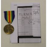 WW1 Victory medal to 327351 Pte. H. Furner Camb. R. (1)