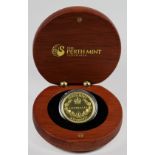 Australia gold $25 "Sovereign" 2014 Proof FDC in a Perth Mint wooden case