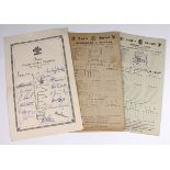 Cricket interest - a hand signed Surrey 1958 County Cricket Champions sheet 16 signatures, plus