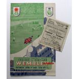 England v Scotland 9th April 1949 at Wembley, with Ticket for East Stand (2)