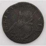 Farthing 1697, Peck 659, VG