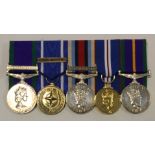 Group of 5 court mounted: CSM with bar Northern Ireland (25019149 Pte. J.K.C. Knowles GH), NATO