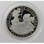 Britannia Two Pounds 1997 Proof FDC (some very light toning around rim on obverse) in a hard plastic