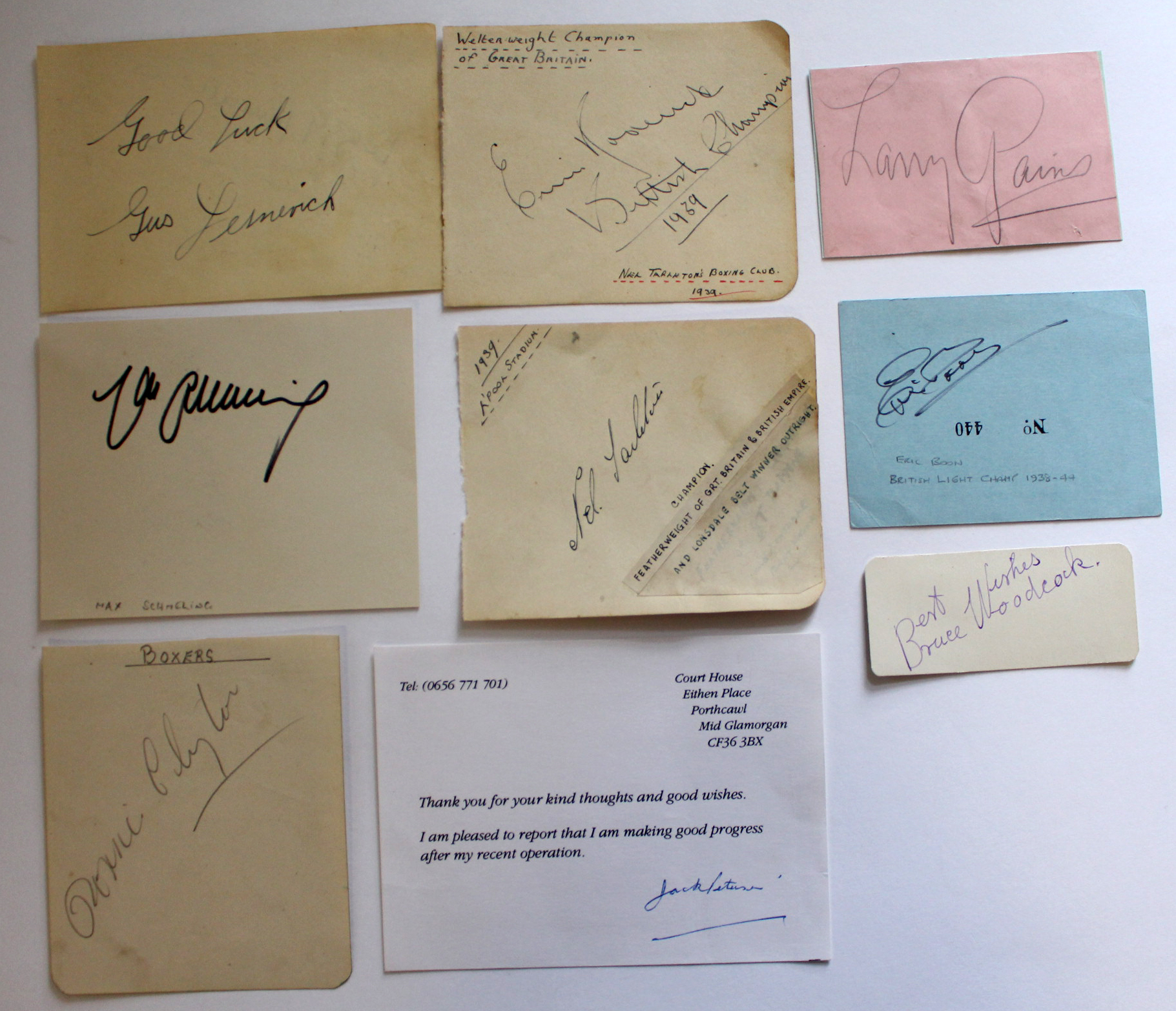 Boxing - excellent collection of autographs on album pages from 1930's includes Max Scmelling