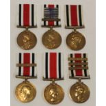 Special Constabulary Medals - GV Crowned (Walter Game), and (Sergt John H. Haworth), GV Coinage head