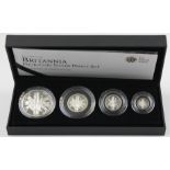 Britannia Silver Four coin set 2011. Proof aFDC. Boxed as issued