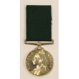 Volunteer Force LS Medal (QV) unnamed as issued. nEF