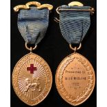 Nursing related - The Lion Hospital, for services rendered, brass & enamel Medal. Presented to M.