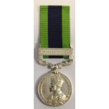 India General Service Medal GV with Mahsud 1919-20 clasp named 4323 Sepoy Dilbar Khan N.Waz.Militia.