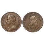 Farthing 1673, Peck 522, nVF