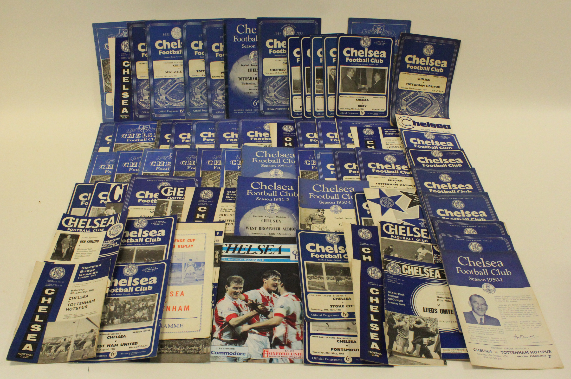 Chelsea home games, c1950-1991, approx 72