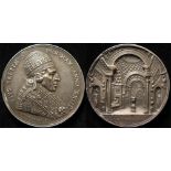 Papal Medal, silver d.42mm: Pope Pius VII Opening of the Chiaramonti Museum 1822, by F. Cerbara,