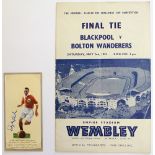FA Cup Final - Blackpool v Bolton Wanderers for match played 02/05/1953 known as the Matthews Final,