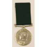 Volunteer Force LS Medal (EDVII) engraved to Reservist G Goade 1st Bn B.B. & C.F.Ry Vol Rifls.