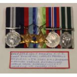 Group of 5: Distinguished Service Medal, GeoVI (COPY) plus 1939-45 Star, Atlantic Star, War Medal