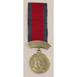 Natal Coronation Medal 1902 (29mm) with unofficial clasp 'Durban Natal South Africa 1902', medal