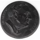 Roosevelt Lindner 1945 In Memorium Plaque, probably made of Bakelite (ex James Blewitt of Colchester