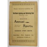 Glasgow International Exhibition 1901 programme relating to the Northern Cycling and Motoring Club