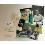 Golf - excellent collection of signed cards includes Tom Watson, Greg Norman, Ben Hogan being