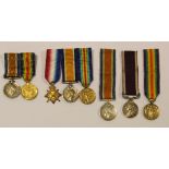 WW1 miniature medals, early types (8)