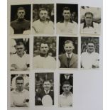 Burnley - rare, black and white cards, mostly postcard size, issued by Wilkes of West Bromwich who