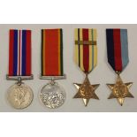 Group to 173335 L Goldman - 1939-45 Star, Africa Star + 8th Army bar, War Medal, and Africa