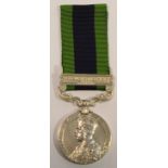 India General Service Medal GV with Afghanistan NWF 1919 clasp named to 9132 L-Sgt A J Newman N.