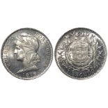Portugal silver 1 Escudo 1916 AU