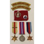 WW2 group of 3 named in the Boots style : 1939-45 Star, Africa Star with 8th Army bar, War Medal