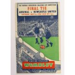 FA Cup Final Arsenal v Newcastle United played on 03/05/1952. Newcastle won 1 - 0