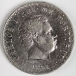 Portugal silver 500 Reis 1891 VF
