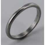 Platinum Wedding Band size N weight 3.4 grams