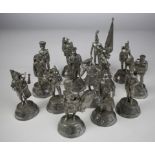 Fifteen military figures by Buckingham Pewter