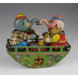 Japanese tinplate clockwork toy 'Toyland See-Saw', made by 'S Fine Toys', Pat. No. 31-36112, circa