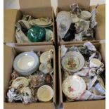 A large collection of ceramics and glass, including, plates, jugs, cups etc.
