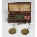 Coin Scales by Edward Phillips, St. Martins le Grand London, circa early to mid 19th century, with