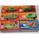 Matchbox. Six boxed matchbox toys, comprising Rola-Matics. nos. 16, 70 & 73 (Badger, Weasel & Self-