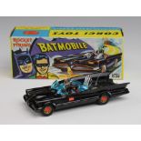 Corgi Toys no. 267, Rocket Firing Batmobile with Batman and Robin, aerial present, with inserts,